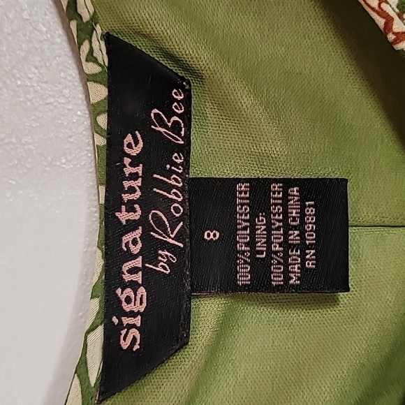 Vintage Robbie Bee Tiered Floral Maxi Dress Size 8 Green Boho Forest Fairy Flowy - Picture 6 of 13